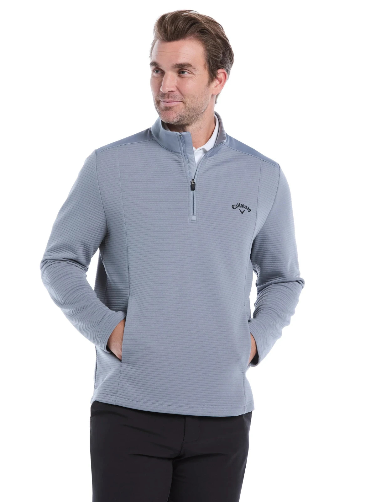 CALLAWAY Mens Ottoman Quarter Zip golf base layer Size S gallery