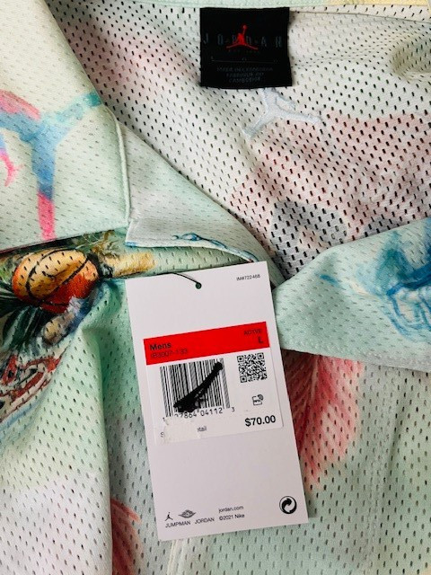 Air Jordan Essentials Printed Camp Top IB3007-133, Size Large- NEW WITH TAG gallery