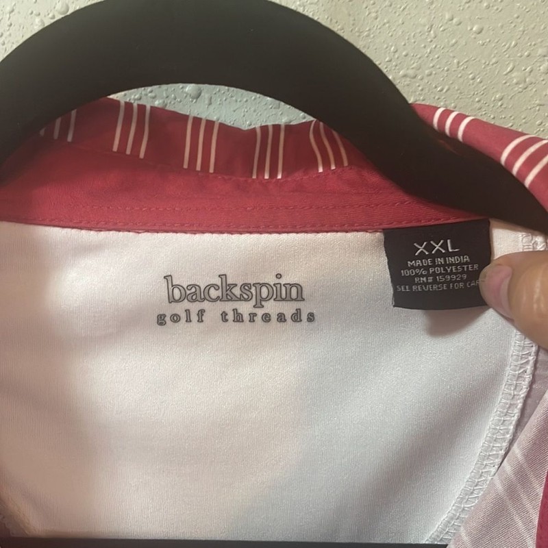 Backspin golf threads XXL polo summer comfort lightweight athletic athleisure gallery