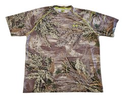 Under Armour Scent Control Camo Shirt Mens XL Short Sleeve Outdoor Hunting Tee