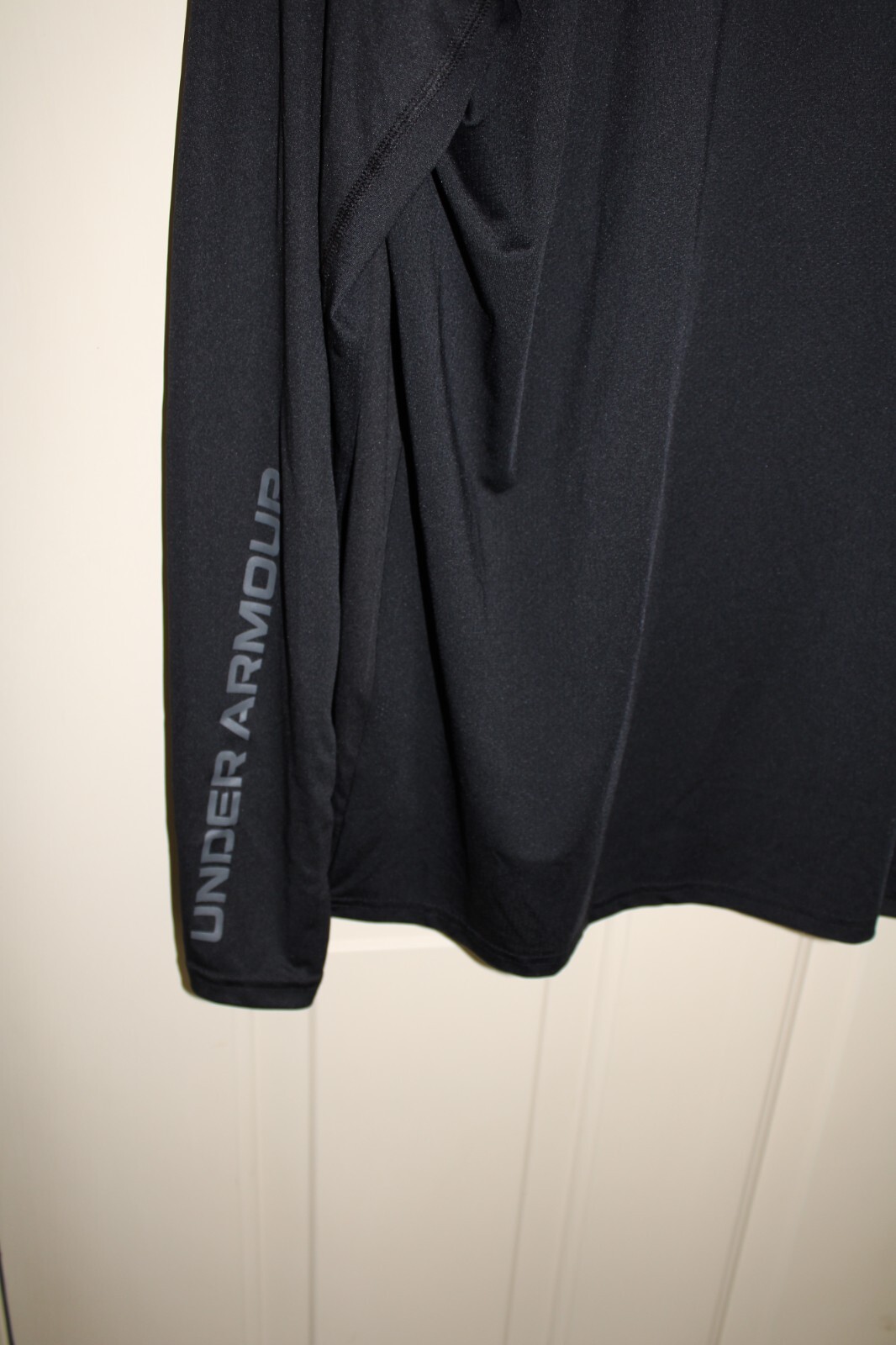NWT Under Armour Drift Tide Men's 2XL Knit Black Long Sleeve T-shirt 1370027 gallery