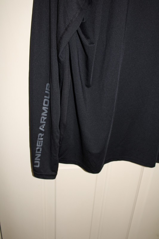 NWT Under Armour Drift Tide Men's 2XL Knit Black Long Sleeve T-shirt 1370027 gallery