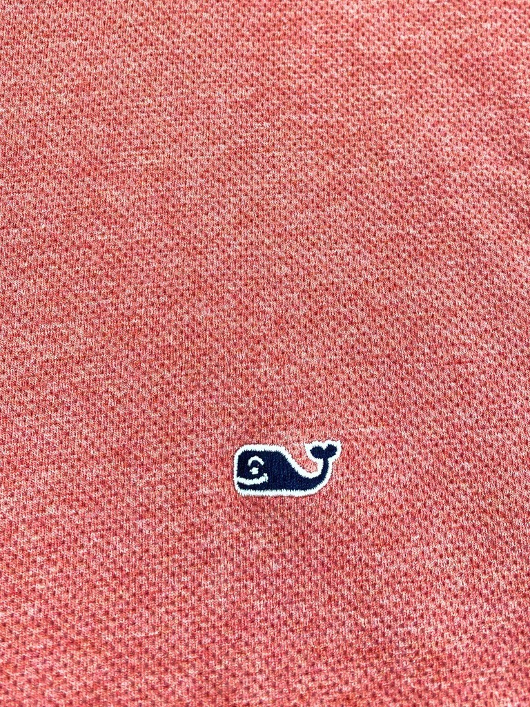 Vineyard Vines Men's Performance 1/4 Zip Mock Neck Woven Knit Red Pullover 2XL gallery