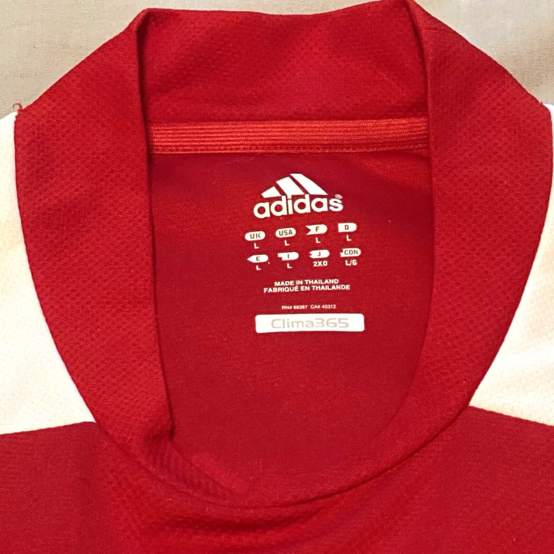 USA Team Jersey Men L Red Adidas Empire United Soccer Academy Clima365 Climalite gallery