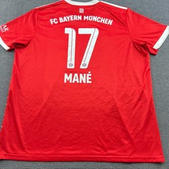Bayern Munich 2022 2023 Home Sadio Mane Mens Football Jersey 2XL Adidas Shirt