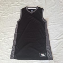 NBA Basketball Jersey Tank Top Blank Logo Men’s Size L Black