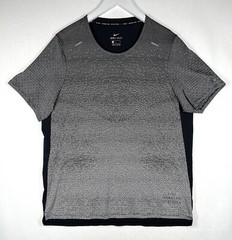 Nike Pinnacle Running Division Shirt DA0426-010 Black Sz Large