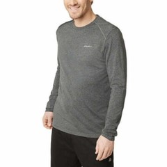 NEW EDDIE BAUER Brushed Long Sleeve Crew, GRAY, Mens XXL – Freedry Active Top