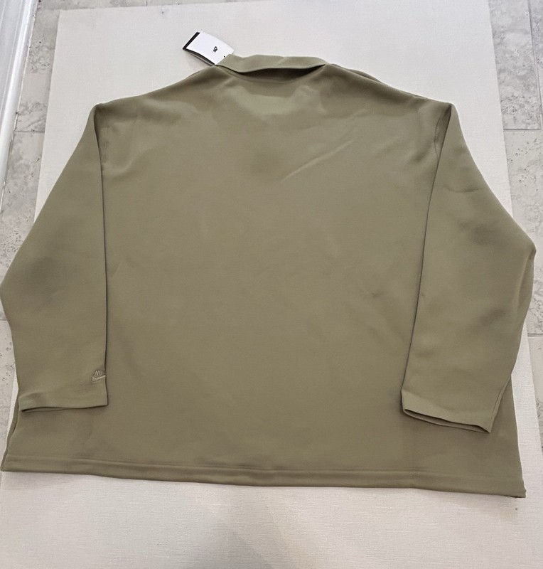 Nike Tech Fleece Reimagined Polo Long Sleeves Olive Men's Sz 3XL FZ7570-276 gallery