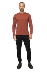 Lululemon Shirt Mens M Fast Free Tech LS Athletic Training Reflective Rust Grey