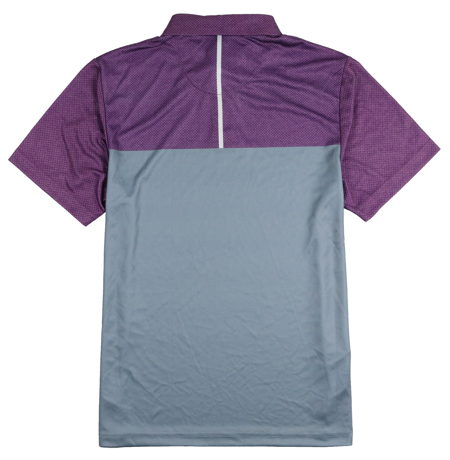 PGA TOUR Airflux Birdseye Block Polo Golf Shirt sz S Small Purple Gray gallery