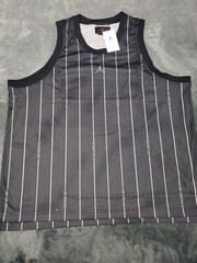 NIKE JORDAN ESSENTIALS AOP TANK JERSEY SHIRT MENS BLACK 2XL NEW DM1380 010