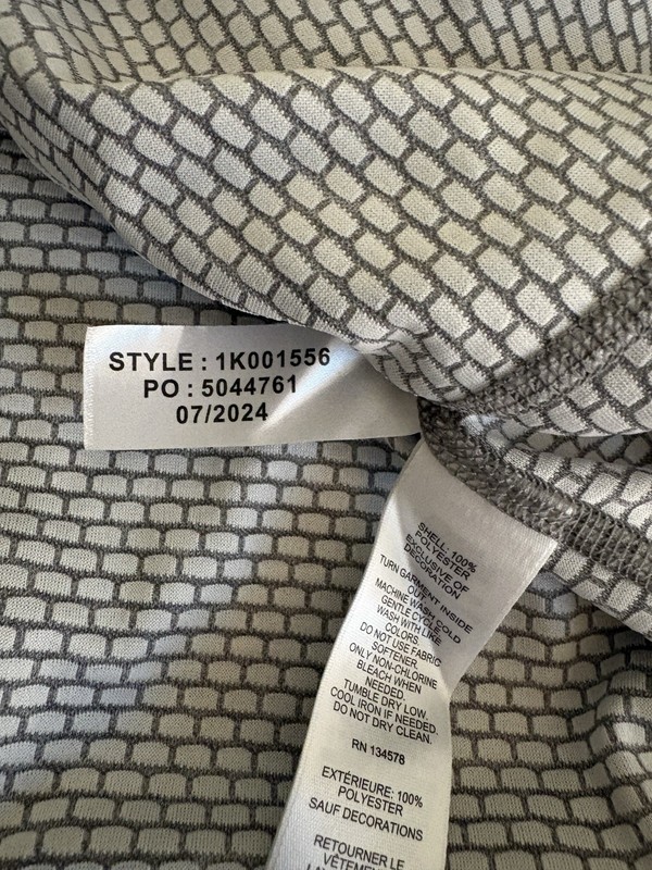 Vineyard Vines Performance Ohio State Gray XL 1/4 Zip Pullover Mock Neck LS EUC gallery