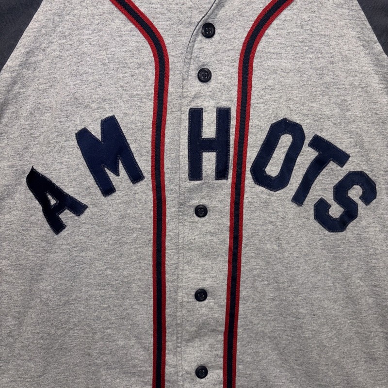 Vintage 90s Y2K Badger Sport Baseball Jersey Alternative Structures Men's L USA gallery
