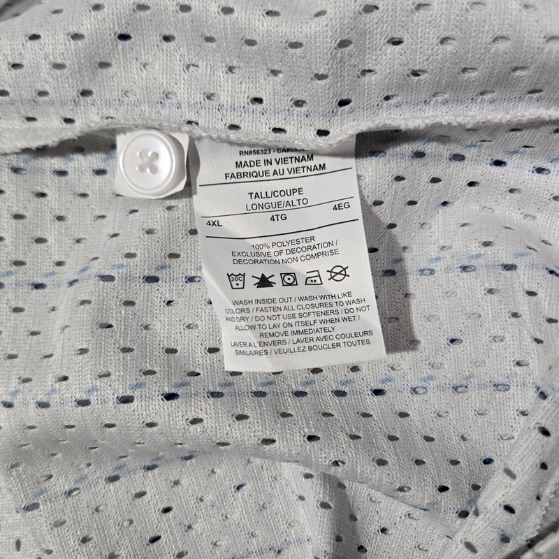 Nike Sportswear Club Mens 4XLT Baseball Jersey White Blue II4428-026 4XL Tall gallery