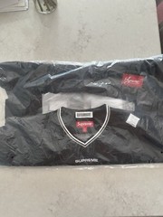 Supreme FW24 Jacquard Rib Football Jersey Black Size LARGE Brand New IN HAND