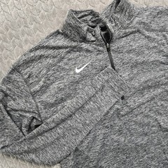 Nike Element Dri-Fit ¼ Zip Running Top Shirt Medium Heather Gray 896691 061