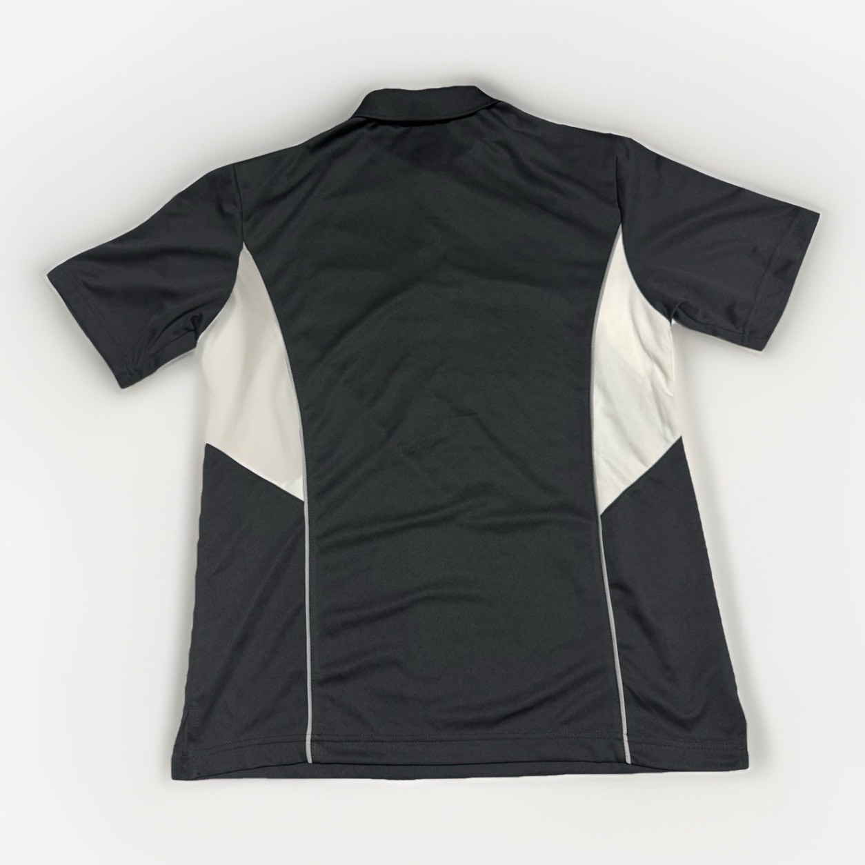 NWT PGA Tour AirFlux Color Block Golf Polo Men M Black White Performance Wicking gallery