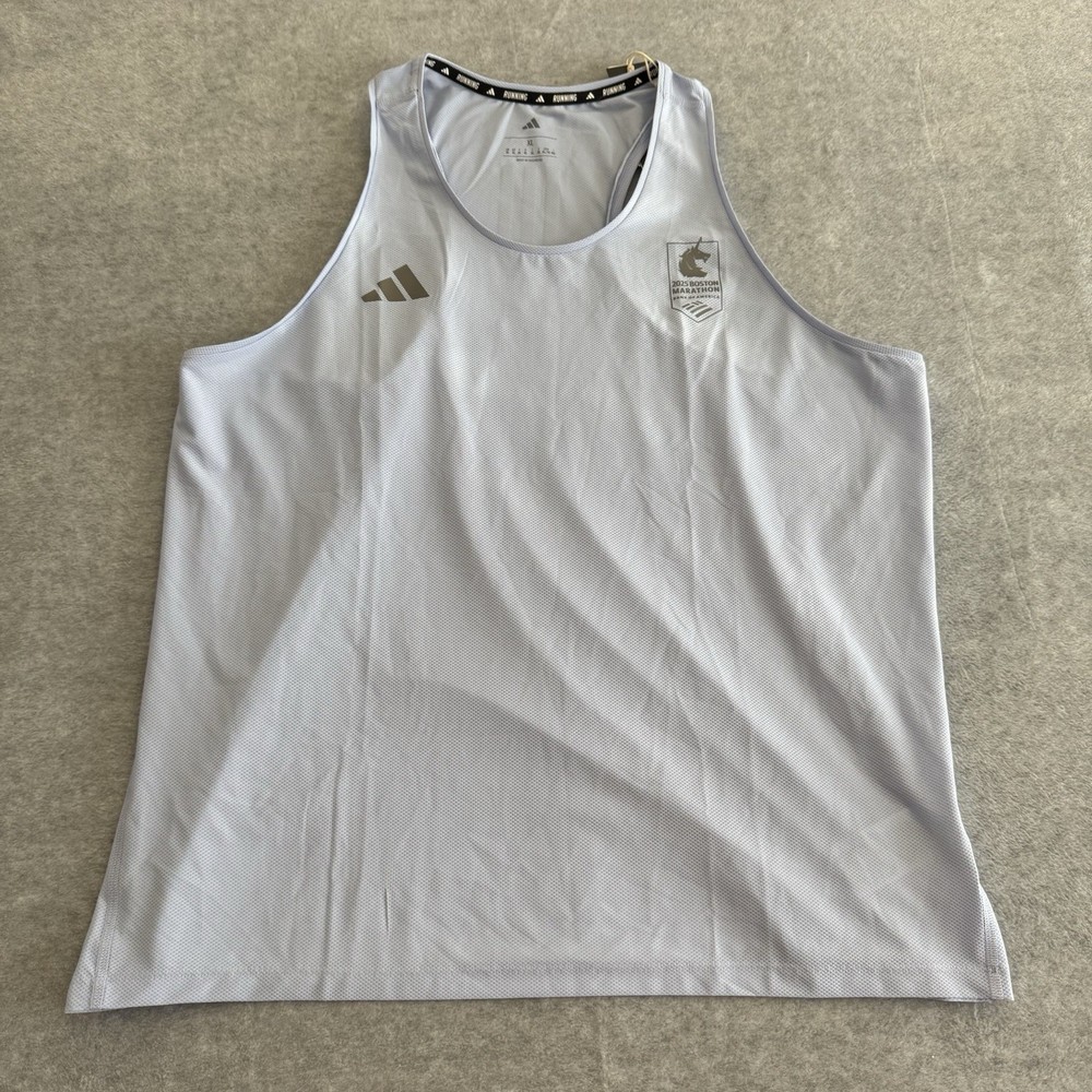 Adidas Boston Marathon 2025 Own The Run Running Singlet Tank JP3281 Men Size XL