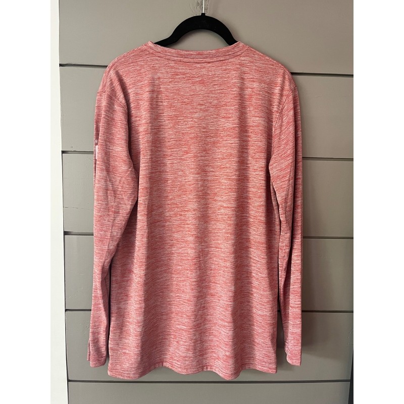 Costa Del Mar Red Heathered UPF 50 LongSleeve Technical Crew Performance Shirt S gallery