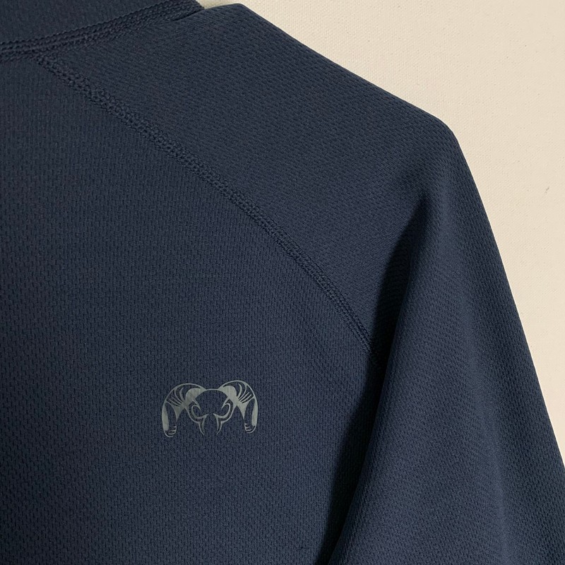 KUIU Navy Blue 1/2 Zip Pro Pullover Medium Nuyarn Merino Wool Blend gallery