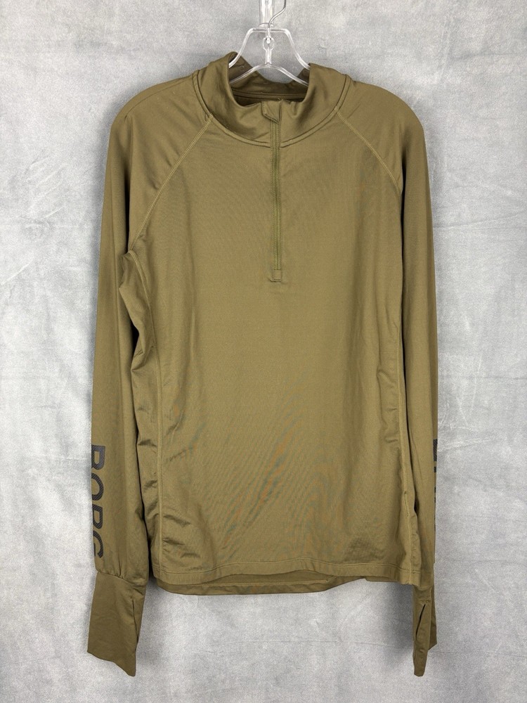 Bjorn Borg MidLayer Half Zip Pullover Men's Medium Green Half Zip Long Sleeve