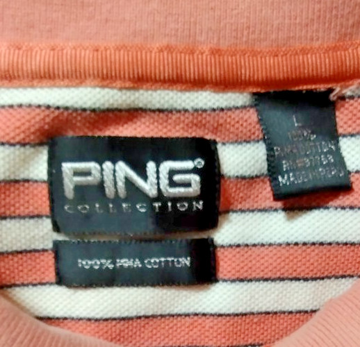 Ping Collection Men's 3 Button Front Short Sleeve Polo Shirt Size L gallery