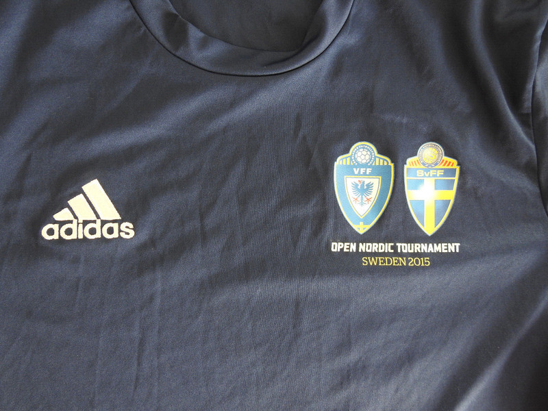 Adidas Mens Activewear Jersey Blue Sweden 2015 Nordic Tournament Shirt Size S gallery