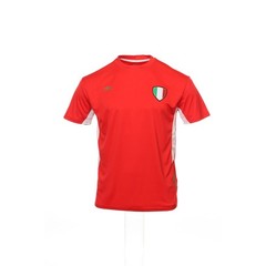 Umbro Mens Jersey L Red 100% Polyester Solid Short Sleeve Athletic Soccer Shirt