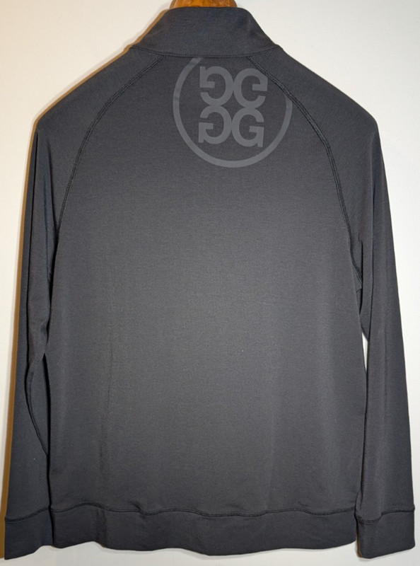 G/FORE NWT Mens Luxe Staple Midlayer 1/4 Zip Pullover Medium Onyx Blend LS New gallery