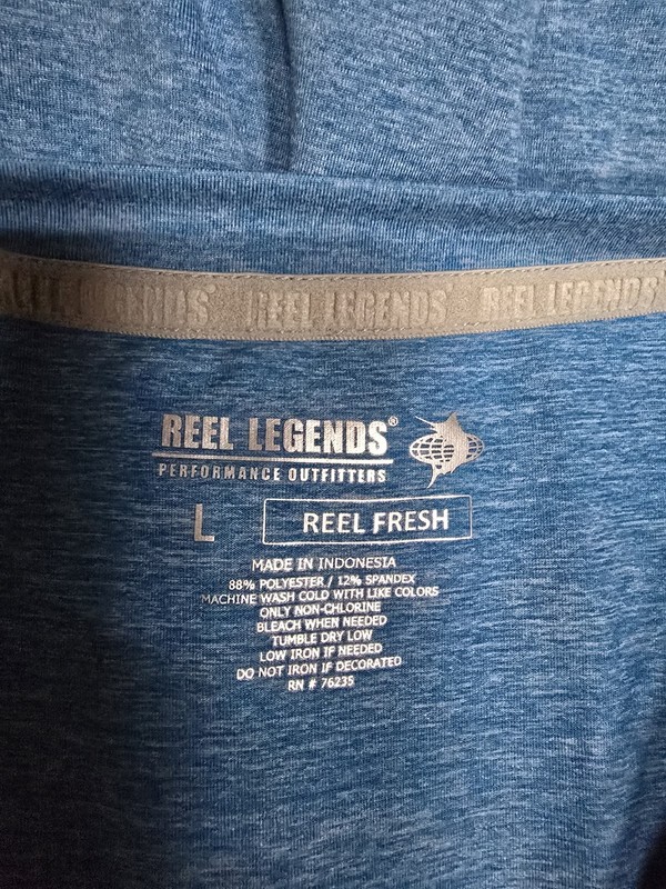 Reel Legends Shirt -Mens L- Keep It Cool - Fishing Lightweight - Reel Fresh gallery