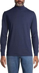 Mens Long Sleeve Super-T Mockneck Radiant Navy Tall Large