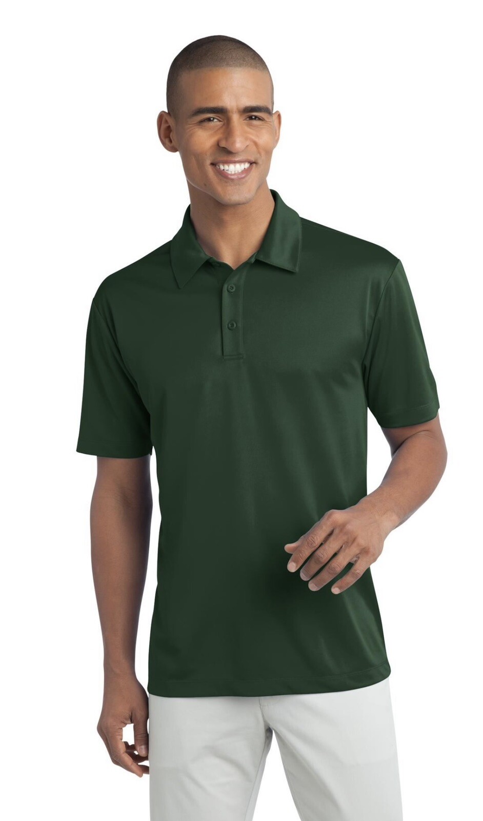 Port Authority Mens Short Sleeve Performance Polo Golf Shirt Size 2XL Green gallery