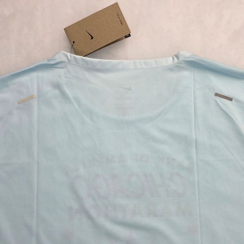 Nike Men's Dri-Fit Bank of America Chicago Marathon Running T-Shirt Size L Blue gallery