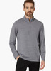 Travis Mathew Mens Heater Long Sleeve 1/4 Zip Shirt Gray Sleet Sha Golf NEW NWT! gallery