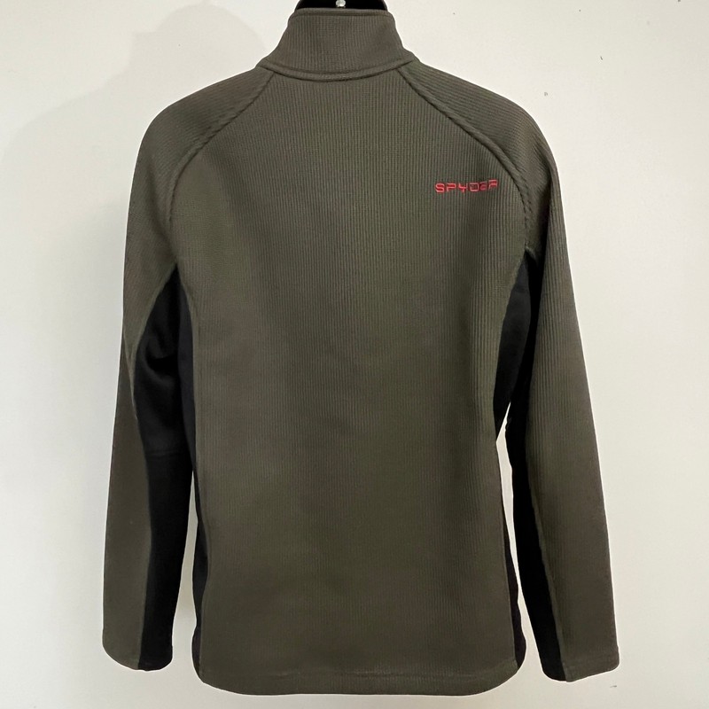 Spyder Outbound Half Zip Pullover Midweight Core Sweater Men's Large Olive gallery