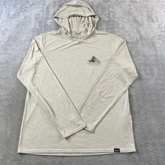 Patagonia Capilene Cool Daily Hoodie Mens Medium Tan Light Stretch Camping