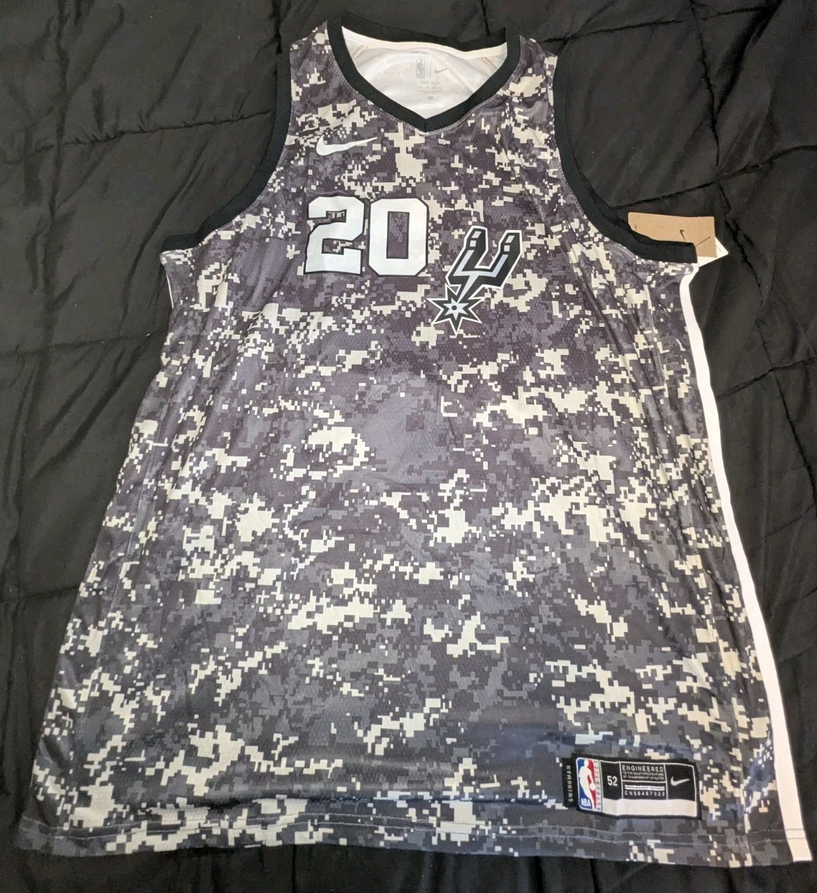 XL 52 Manu Ginobili San Antonio Spurs Nike NBA Basketball Jersey Camo New gallery