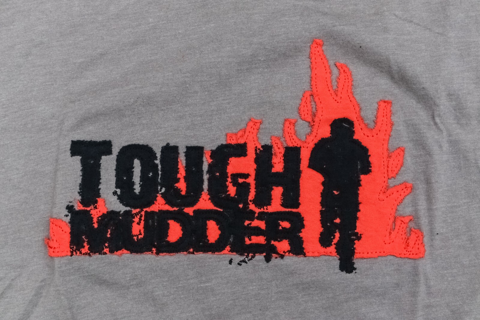 New Touch Mudder Gray Men’s Tee Shirt Challenge Gym Jog Running Man Sports Gear gallery