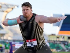 Nike Pro Elite Gold Medalist Olympics Ryan Crouser PE Shot Put Singlet Size 3XL