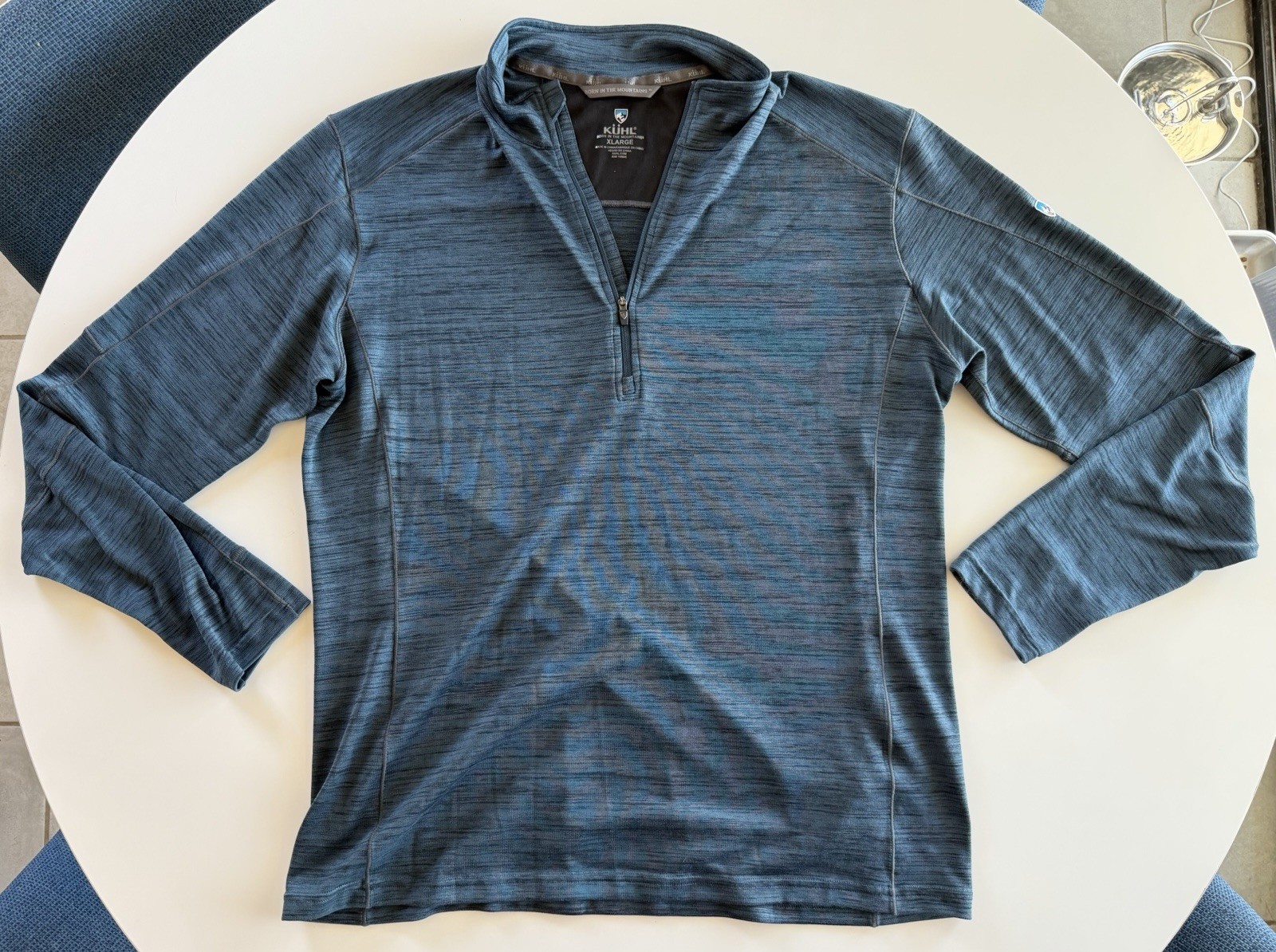 Kuhl Pullover Men XL Blue Quarter Zip Alloy Athletic Performance Casual Outdoor gallery