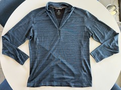 Kuhl Pullover Men XL Blue Quarter Zip Alloy Athletic Performance Casual Outdoor