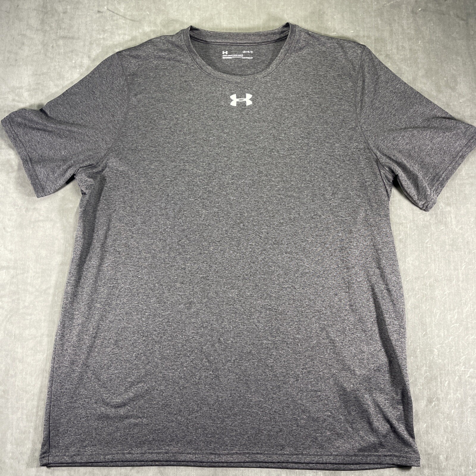 Under Armour Heatgear Men's Large Gray Short Sleeve Athletic Loose T Shirt gallery