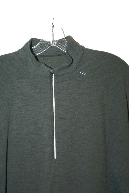 Mens Lululemon Surge Warm 1/2 Zip Pullover M3CMXS Heathered Sage sz L men Pockt gallery