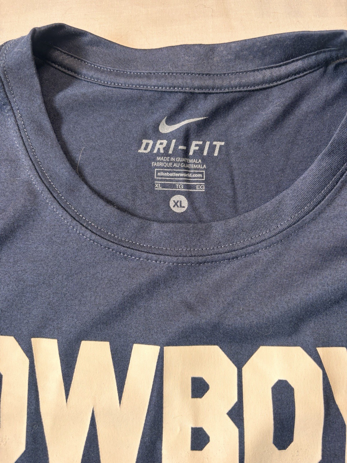 Nike Dri-FIT Dallas Cowboys Moisture Wicking Long Sleeve T-Shirt Navy XL Men gallery