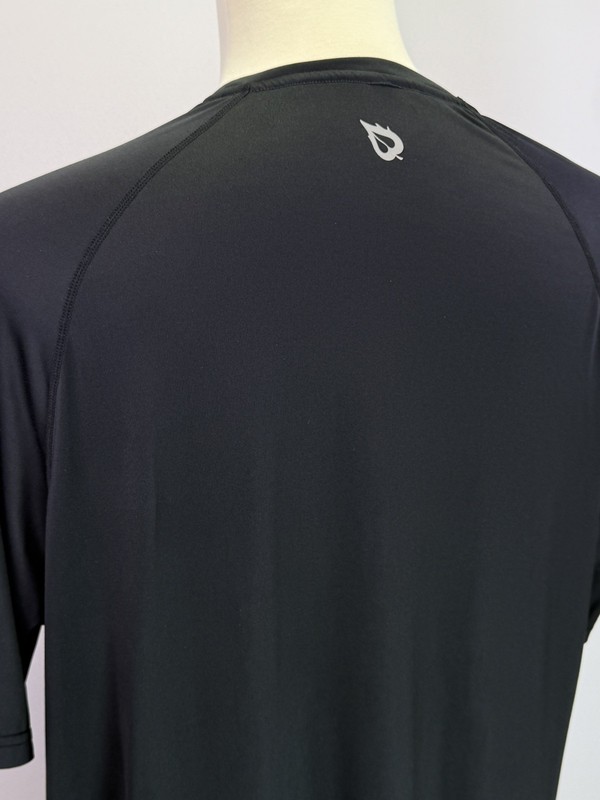 Baleaf Men's Black Athletic Training Quick Dry Short Sleeve T-Shirt Size 2XL gallery