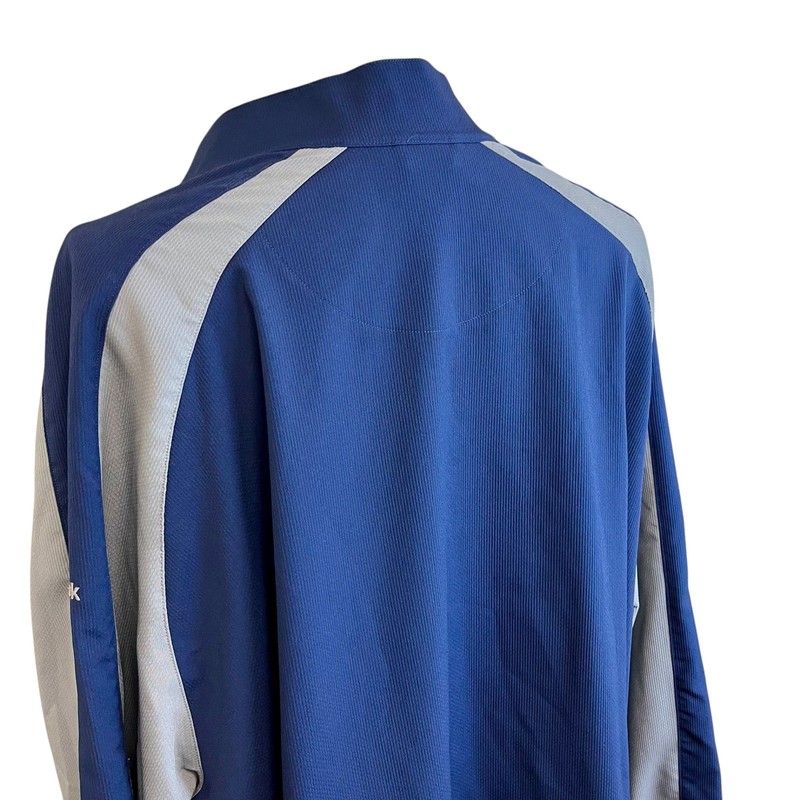 REEBOK Golf Blue Pullover Wind Jacket Mens Sz 4XL Half Zip Long Sleeve gallery