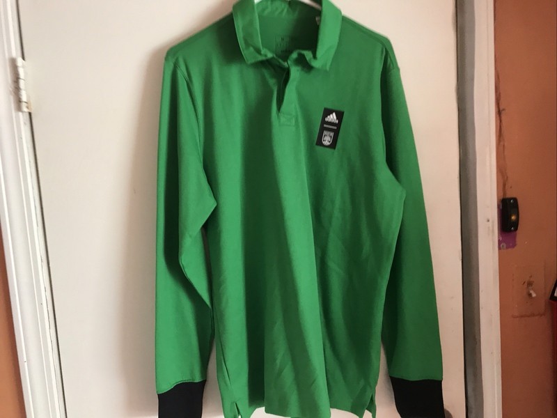 Adidas Men’s Pregame Long Sleeve Sports Shirt Green Size Medium New gallery