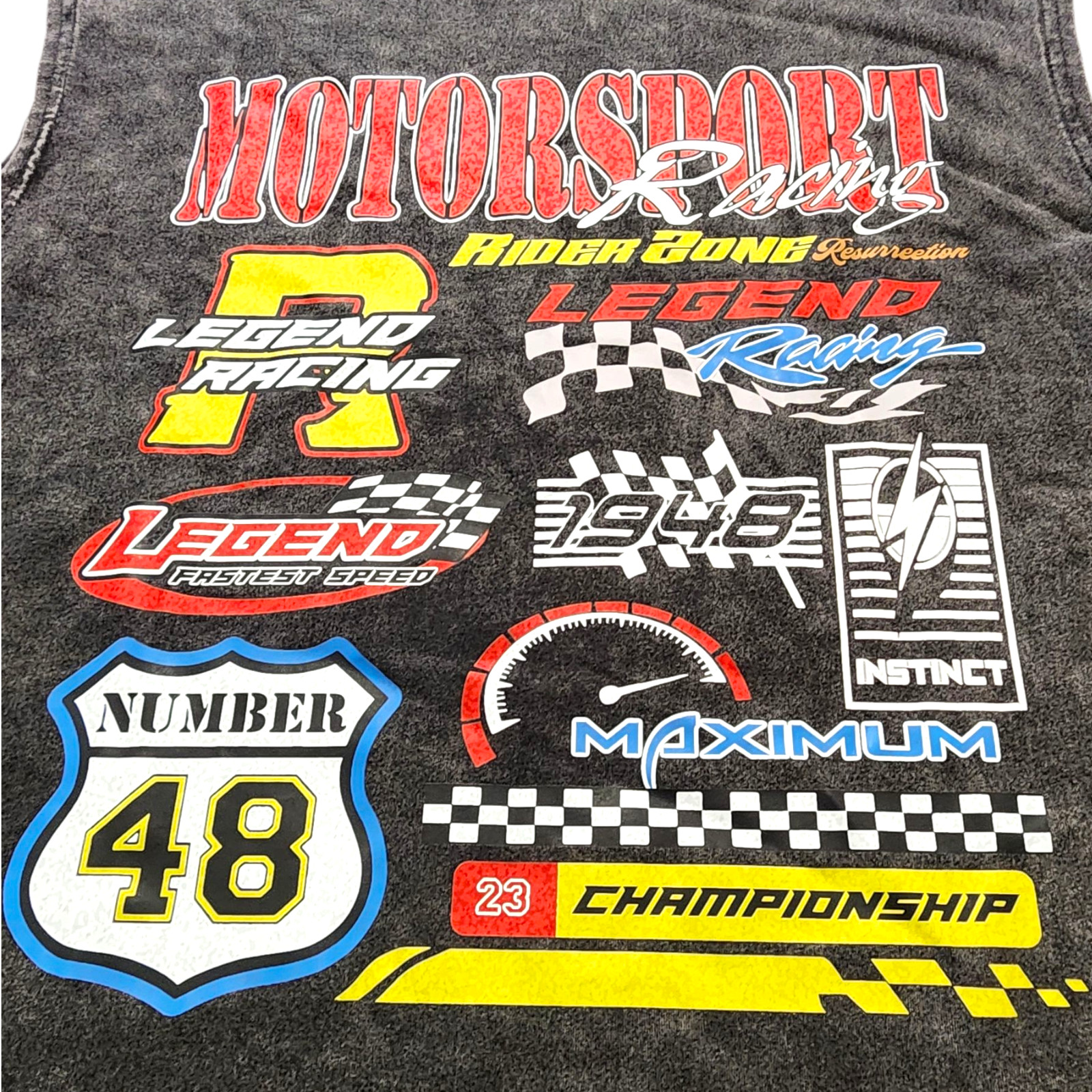 Motor Sport Racing Men's Tank Top Gray Large gallery