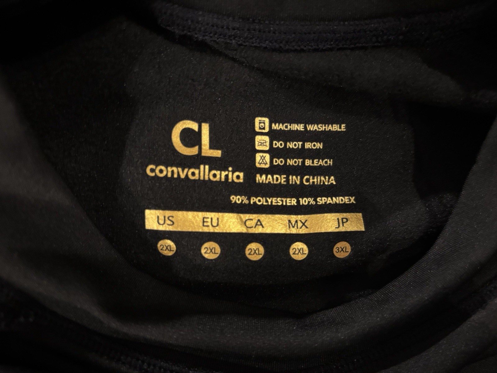 Convallaria Men’s Cold Weather/Thermal Top 2 XL Stretch Black/Olive Green gallery